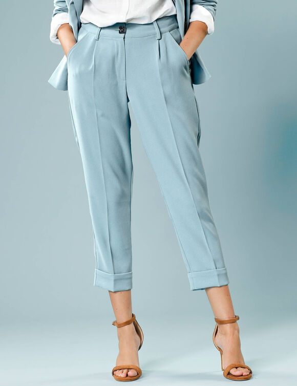 Pantalon 7/8ème fuselé, Spécial Petites (bleu ciel) Pantalon 7/8ème fuselé, Spécial Petites (bleu ciel)
